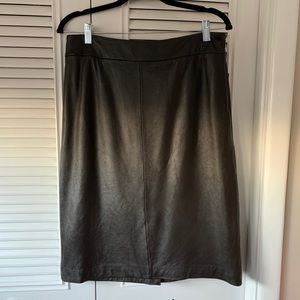 Leather Pencil Skirt